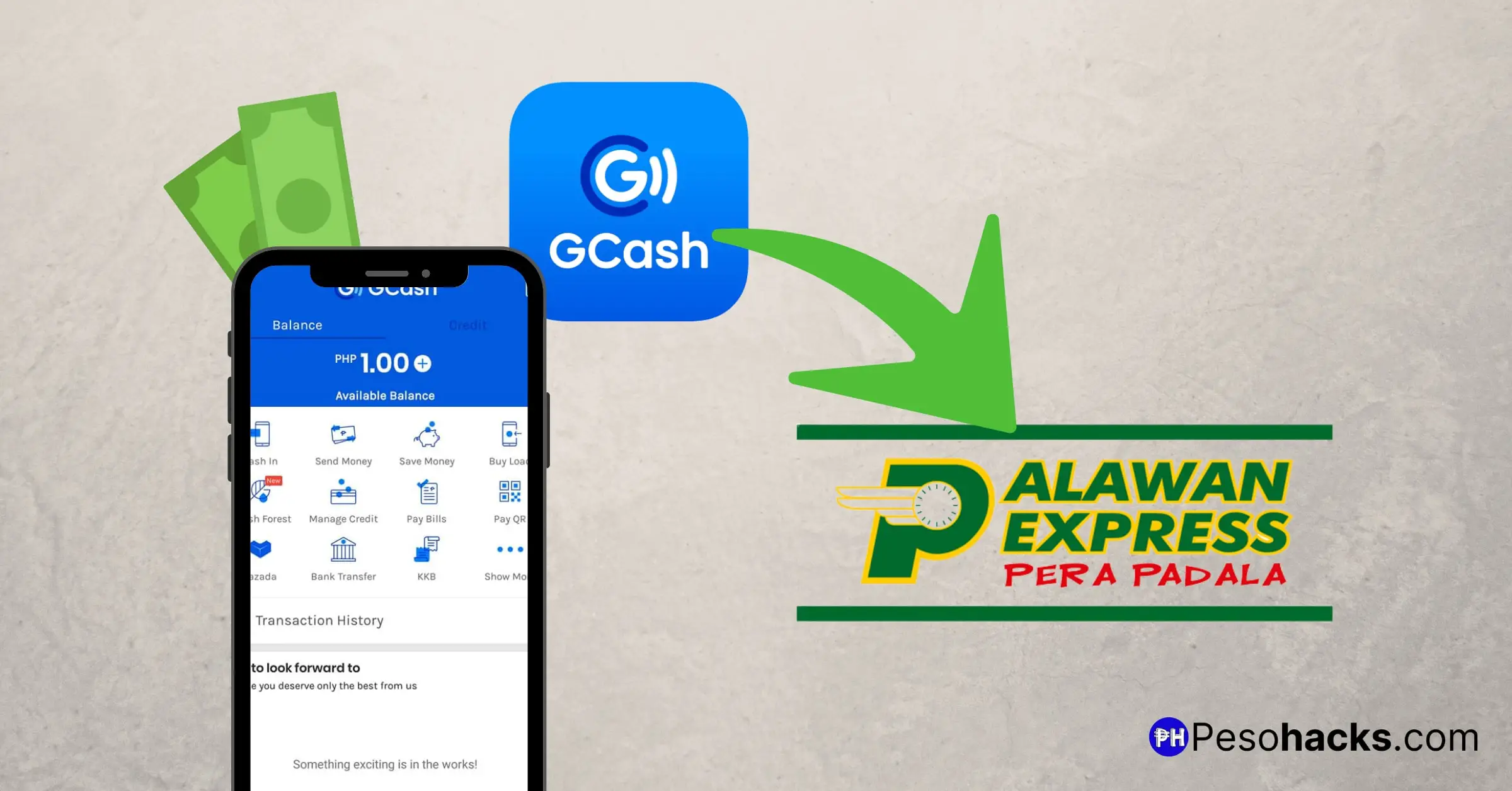 Send money from GCash to Palawan Express