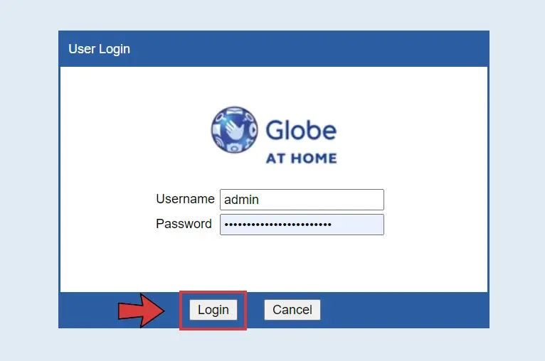 Step 3 how to change wifi password Globe at home