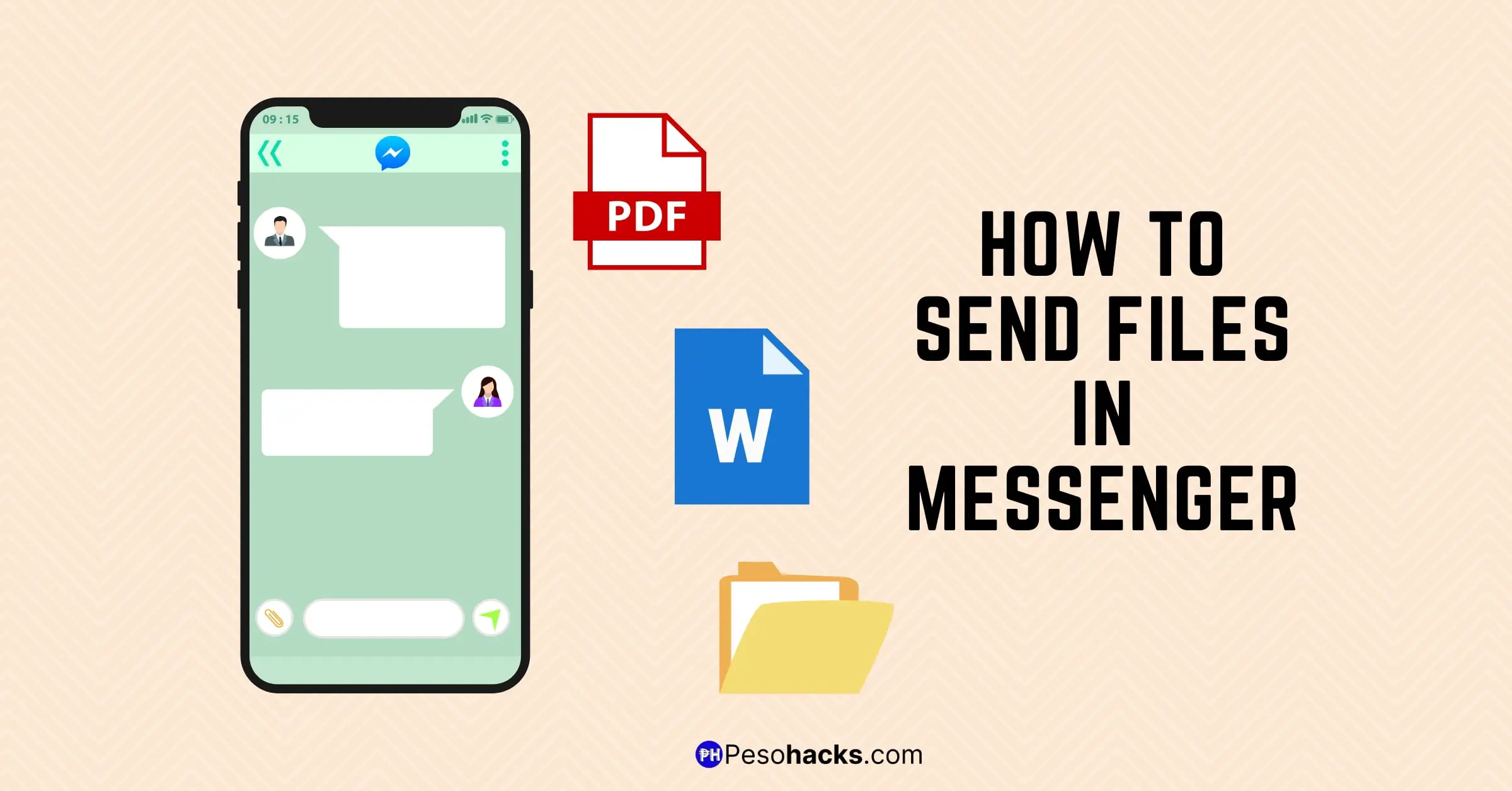 How to send files in messenger