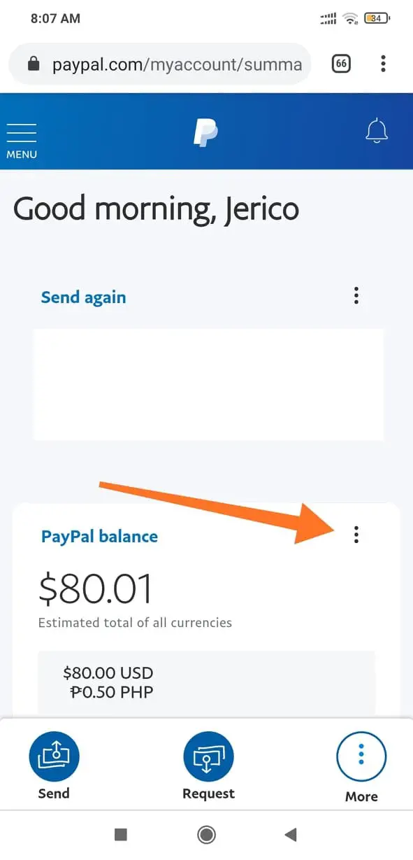 Convert paypal to peso