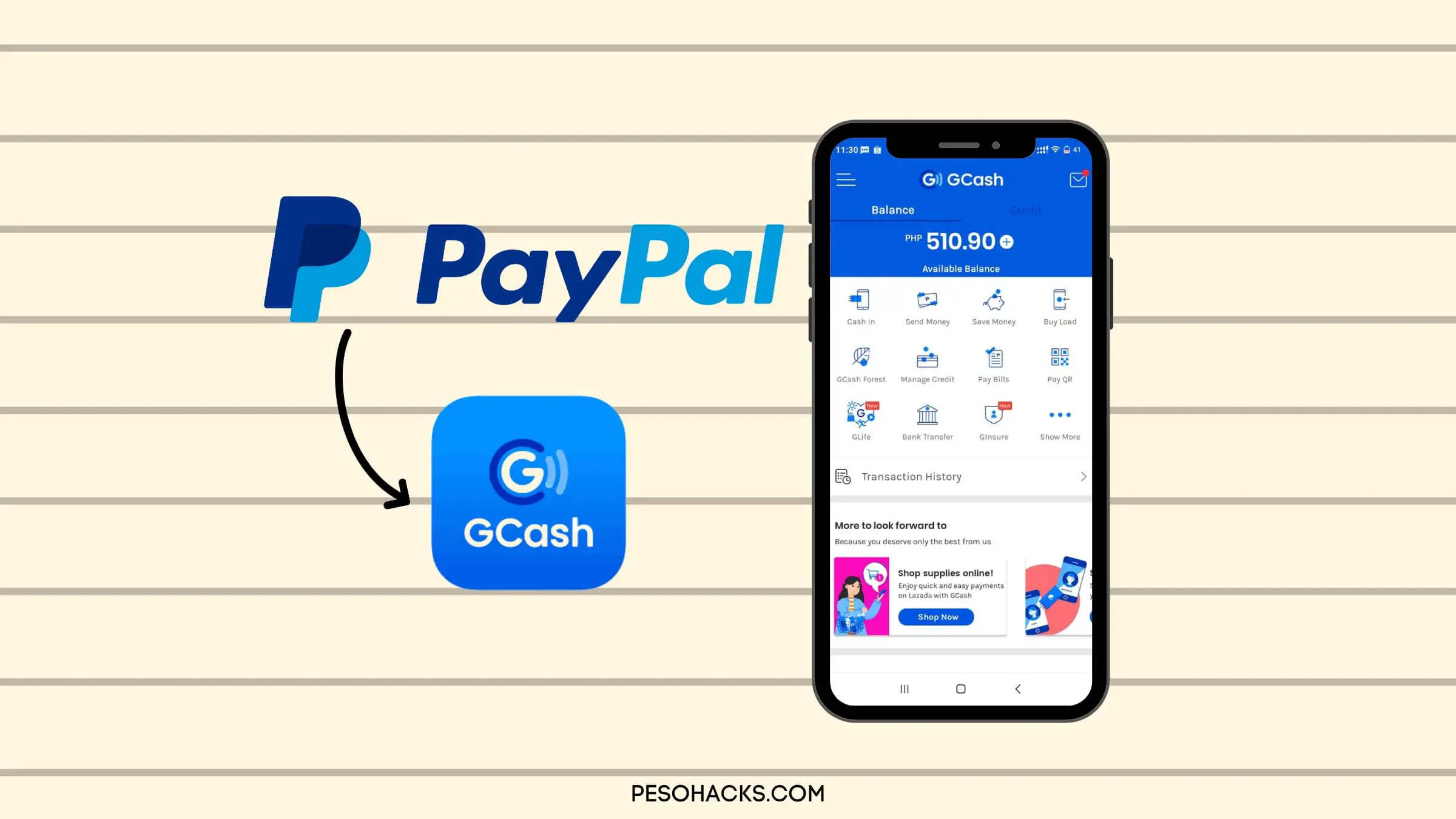 PayPal to GCash