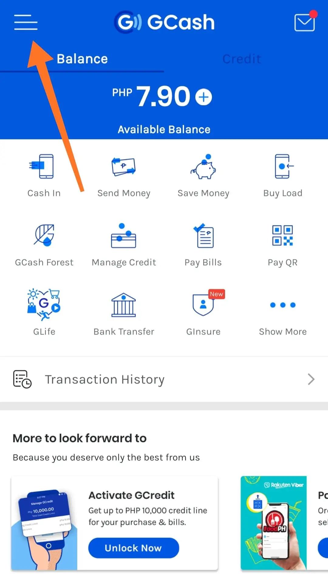 live chat in the GCash app