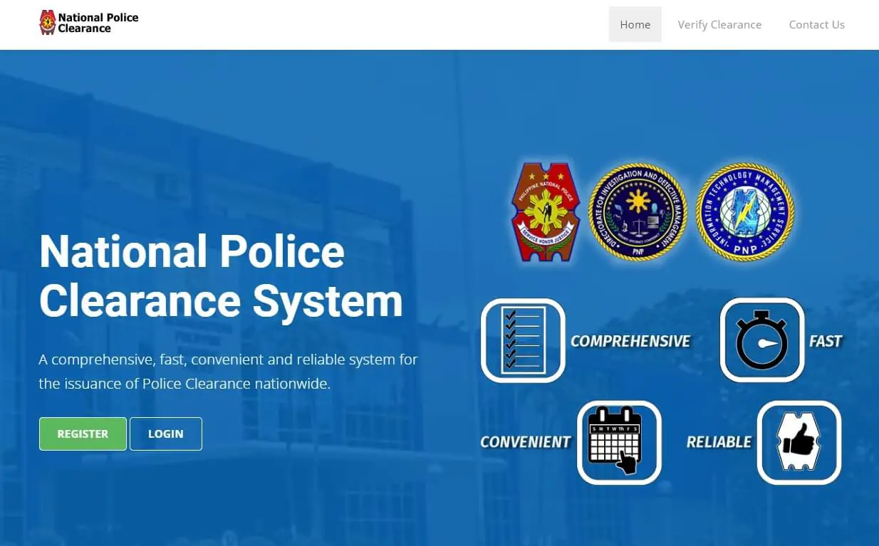 How to get police clearance online 1